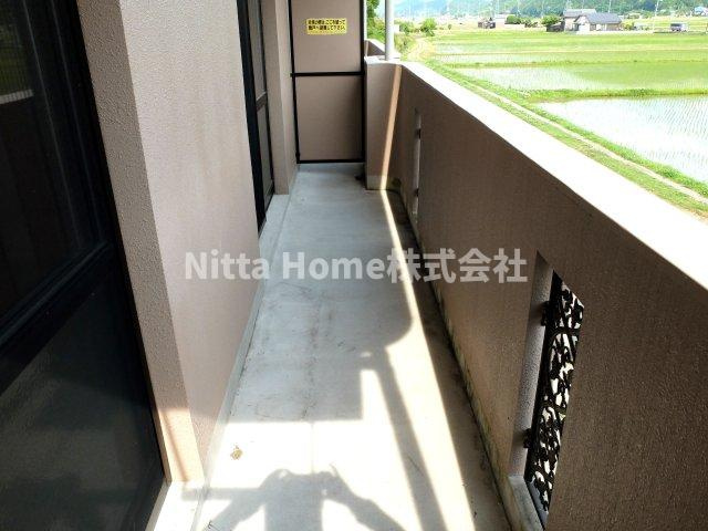 リバーサイドレジデンスＡのバルコニー|広々バルコニーです◎