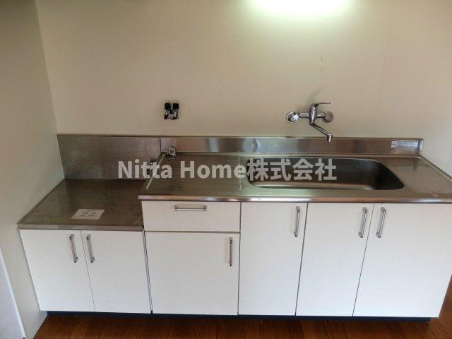 リバーサイドレジデンスＡのキッチン|ガスコンロ設置可能です♪