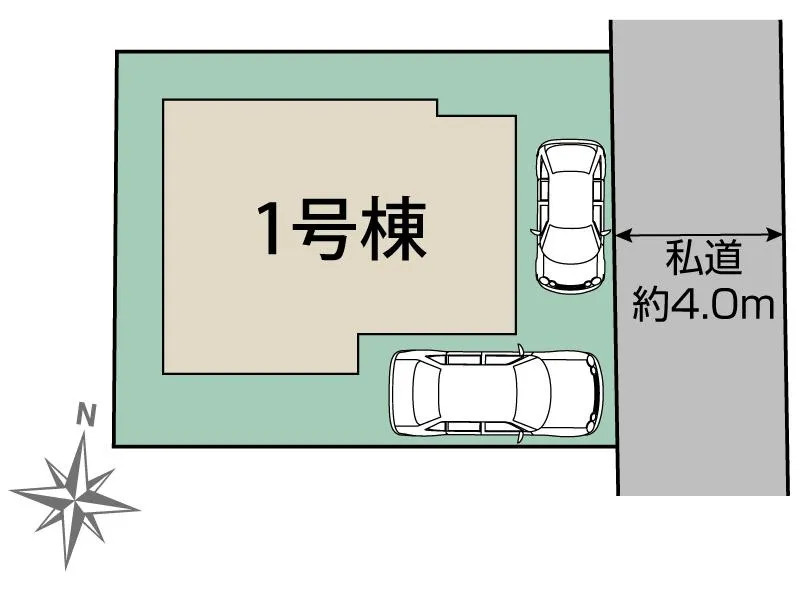 練馬区大泉学園町6丁目　長期優良住宅　限定1棟の区画図