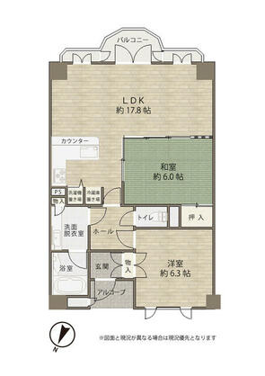 シーズ城ヶ崎の間取り