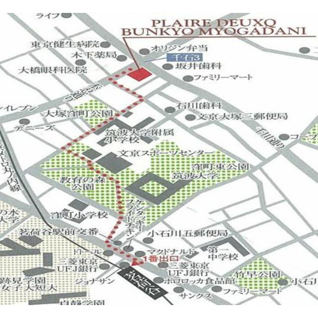 プレール・ドゥーク文京茗荷谷の地図