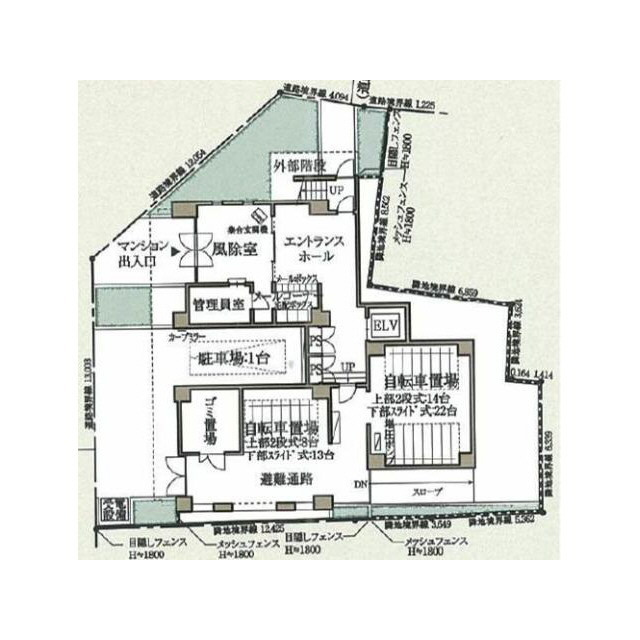 プレール・ドゥーク文京茗荷谷の区画図