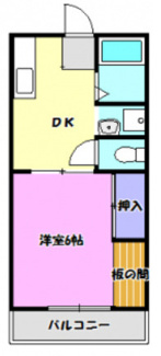 【間取り】 | プルミエールエビハラ・パーソンズA