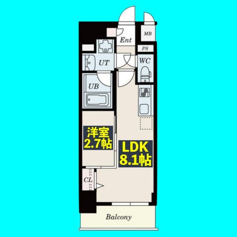 ポルタニグラ大須の間取り