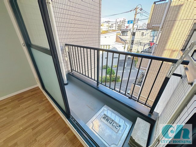 ドミール新田 302号室のバルコニー