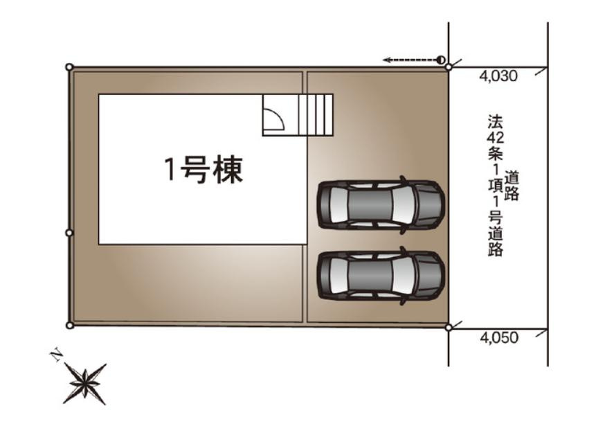 つくば市若葉第11　新築戸建の区画図