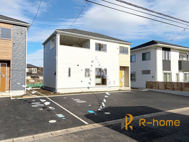 ひたちなか市磯崎町第3　新築戸建て　2号棟の外観|ご予約を頂ければ、『平日』はもちろん『早朝』や『夜間』もご見学可能です♪お気軽にお申し付けください♪