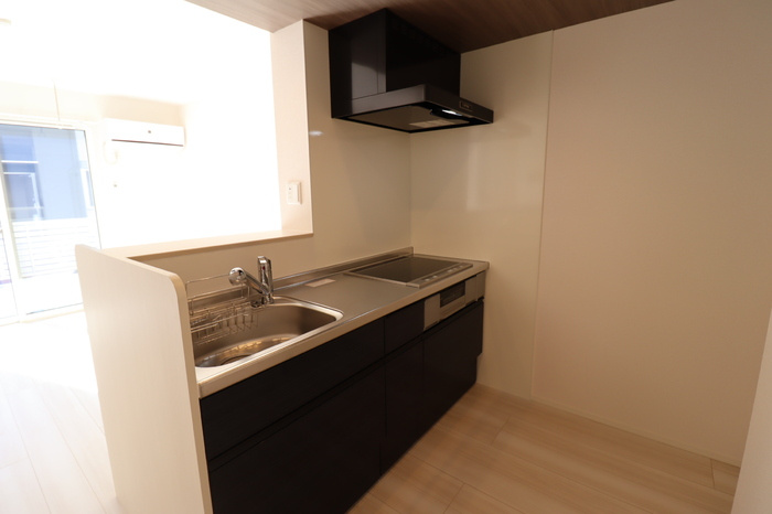 エタニティ Ⅰ・Ⅱ・Ⅲ・Ⅳのキッチン|対面式システムキッチン（3口ＩＨ、グリル、浄水器付）
