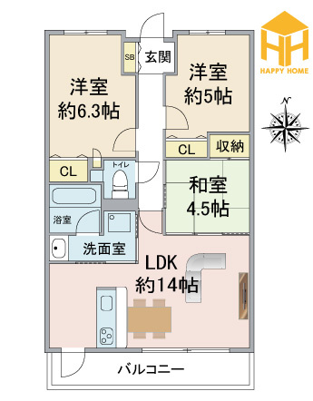 藤和シティホームズ吹田駅前の間取り|※図面と現況に相違がある場合は、現況を優先します。