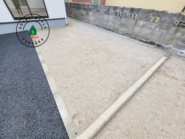 福岡市西区今宿東3丁目第10-6棟(3号棟)の庭|お庭で自由な時間を過ごせます。