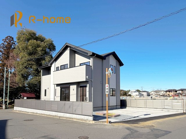 水戸市河和田12期　新築戸建て　1号棟の外観|ご予約を頂ければ、『平日』はもちろん『早朝』や『夜間』もご見学可能です♪お気軽にお申し付けください♪