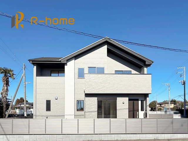 水戸市河和田12期　新築戸建て　1号棟の外観|建物完成いたしました！ご予約で『平日』や『夕方』などでもご見学可能です！