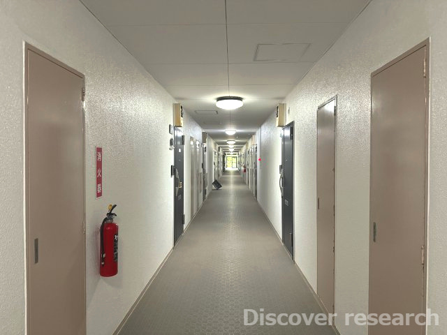 石神井公園ヒミコマンションのその他共用部分|内廊下のようなつくりになっています。雨風を気にすることなくお部屋に入れます。