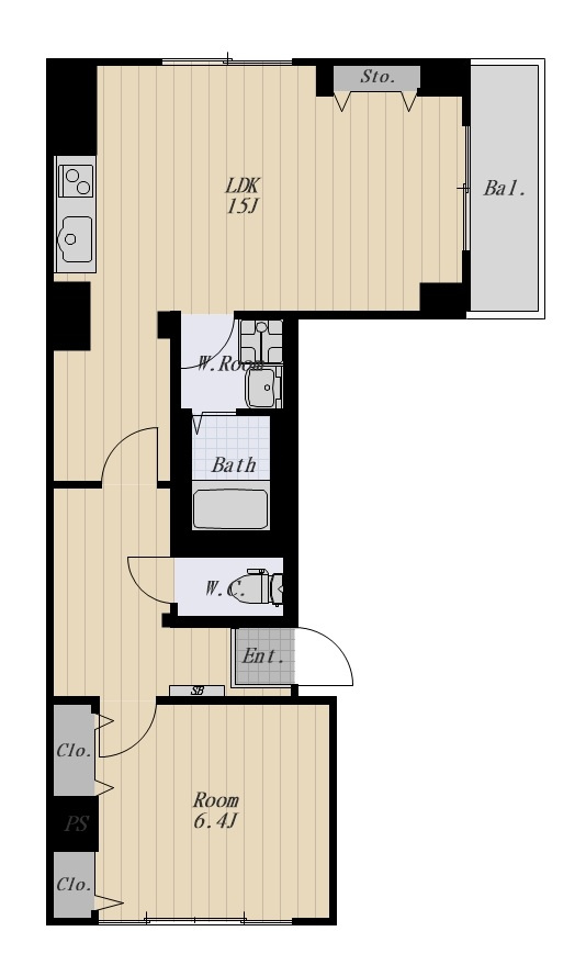 石川ビル 201号室の間取り