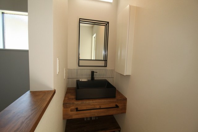 朝倉己　新築戸建　【モデルハウス】の独立洗面台|2Ｆ