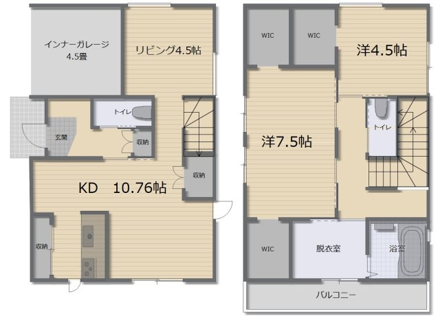 朝倉己　新築戸建　【モデルハウス】の間取り