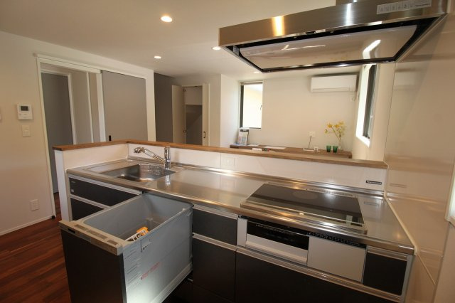 朝倉己　新築戸建　【モデルハウス】のキッチン|食器洗浄乾燥機