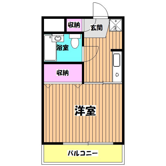 【間取り】 | 第三八弘ビル | 反転タイプ