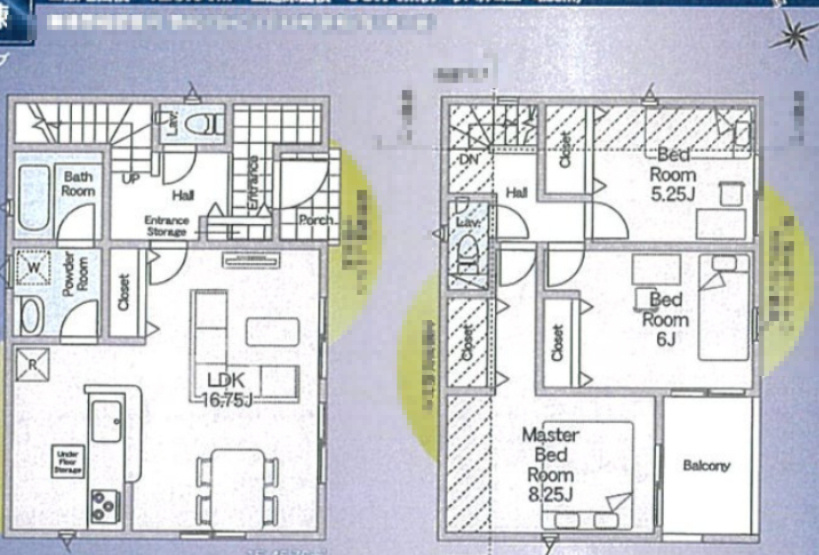 『八王子市新築戸建て』八王子市諏訪町25【仲介手数料無料】　３７期の間取り|～仲介手数料無料☆八王子ひなた不動産～　八王子市諏訪町　新築戸建て