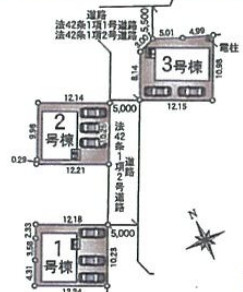 『八王子市新築戸建て』八王子市諏訪町25【仲介手数料無料】　３７期の区画図|～仲介手数料無料☆八王子ひなた不動産～　八王子市諏訪町　新築戸建て