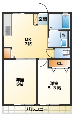 【間取り】 | ブリーズ三浦A