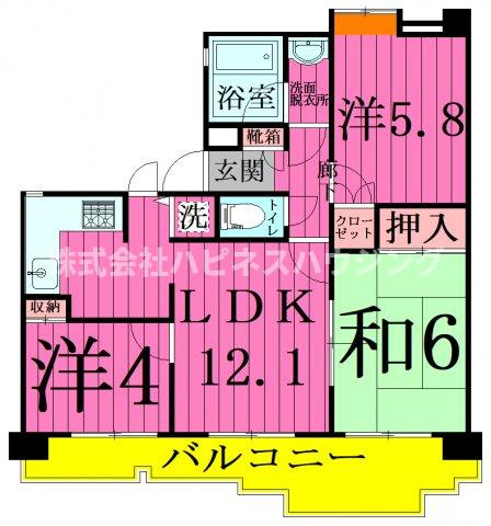 INSURANCE(インシュランス) BLDG.(ビルディング) Ⅸ(ナイン)船橋の間取り