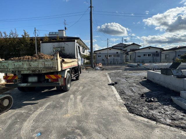 新築戸建・新築建売　本宮市本宮千代田第3　まゆみ小・第一中の前面道路含む現地写真