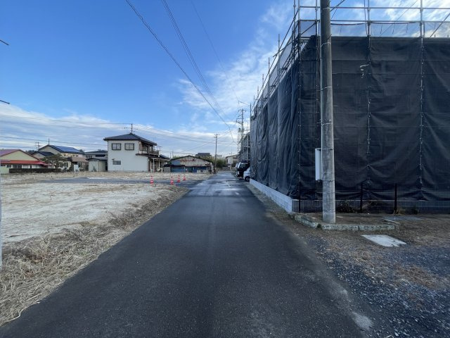 新築戸建・新築建売　本宮市本宮千代田第3　まゆみ小・第一中の前面道路含む現地写真