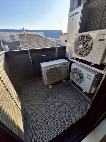 ボヌール西蒲田のバルコニー