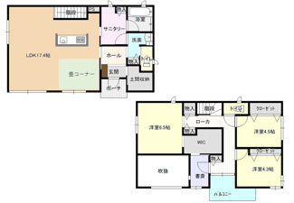【間取り】 | 鴻巣市赤城～築浅中古住宅～