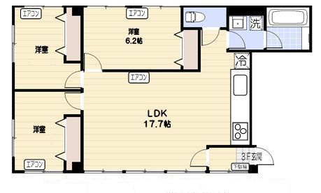 ＹＤビルディングの間取り|間取りです。