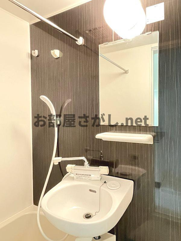 プランドールTC東長崎【木目調でシックなコンパクトアパート／11月下旬入居可】の洗面所