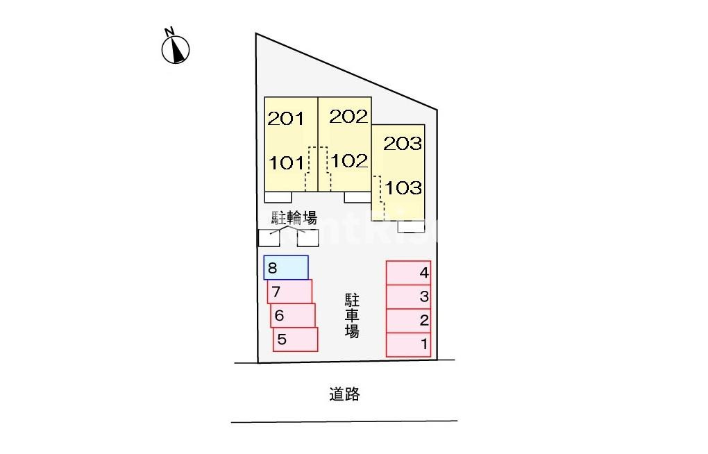 フリージアの駐車場|駐車場