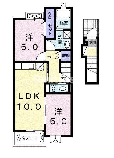 プリティーの間取り|間取図