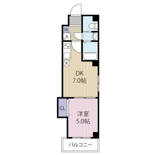 広々空間の単身、カップル向けの物件★