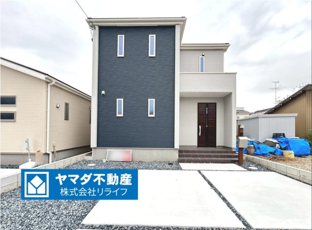 リーブルガーデン　一宮市木曽川町玉ノ井第9　全5区画分譲の外観|■1号棟
■YAMADA電機の　ヤマダ不動産　株式会社リライフ　一宮店■
省エネ・耐震性◎の一建設の家。　
日本の風土に調和する木造軸組工法。フラット３５はＳＡを取得！１０年間の金利優遇あり！　