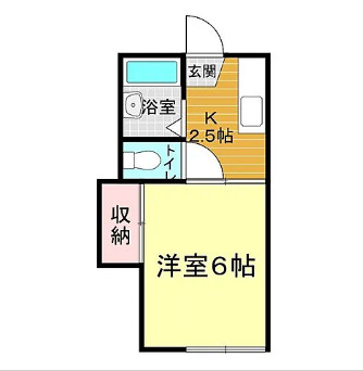 山口県下関市一棟アパート　の間取り