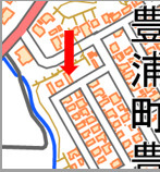 山口県下関市一棟アパート　の地図