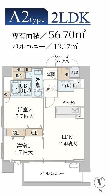 Moruan Residenceの間取り
