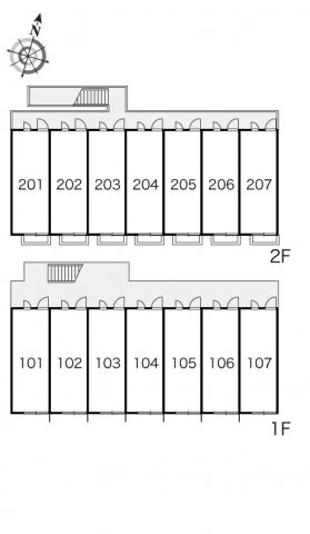 レオパレスＢｒｉｌｌｉａｎｃｅの区画図