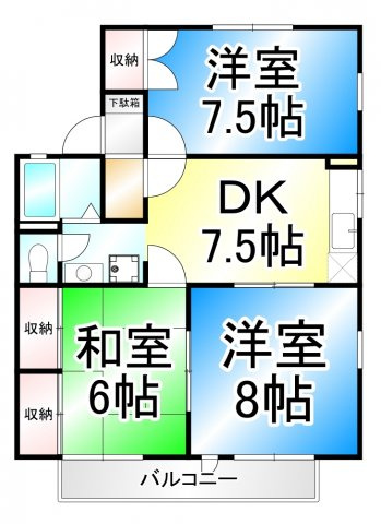 ライブタウン風間の間取り