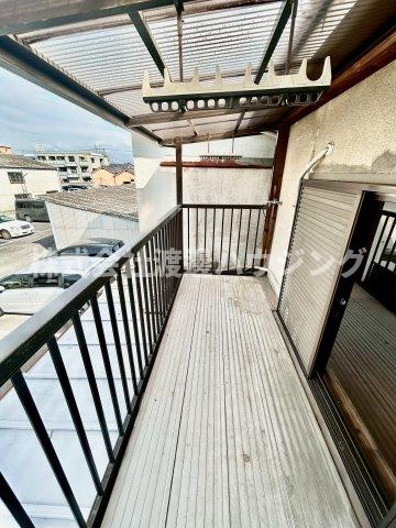 茨木市本町テラスハウスのバルコニー