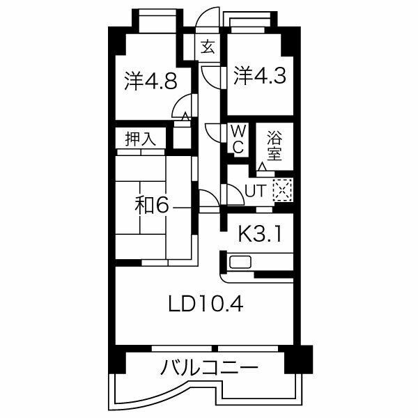エンブレイス姫路市役所南の間取り