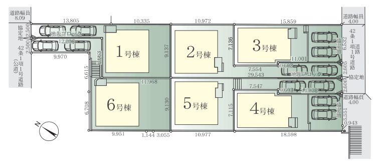 南区相武台3丁目新築戸建て　3期3号棟の区画図|区画図「南区相武台3丁目新築戸建て」