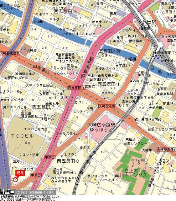 CYNTHIA FOUR-D GOTANDA-WESTの地図