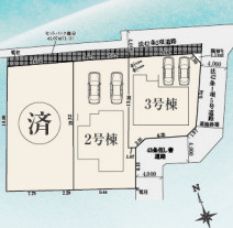 『八王子市新築戸建て』八王子市川口町1563【仲介手数料無料】　２４ー３期の区画図|～仲介手数料無料☆八王子ひなた不動産～　八王子市川口町　新築戸建て