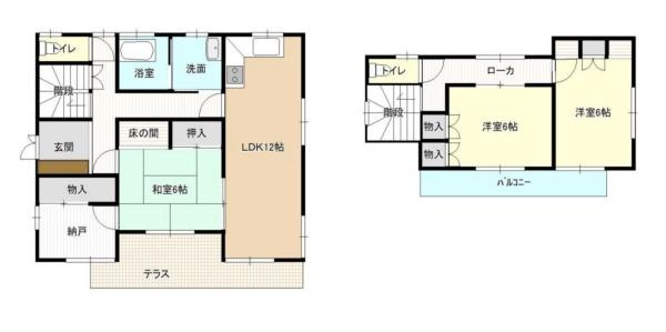前橋市上泉町中古一戸建ての間取り