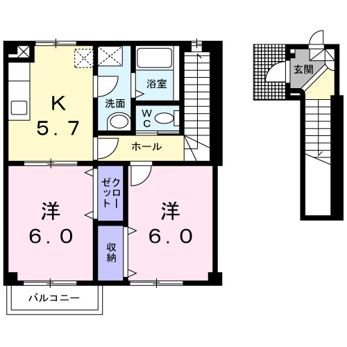 ドムス・コンドゥクターＢの間取り