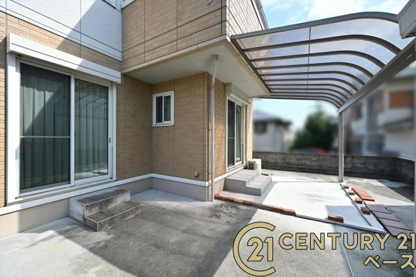 北葛城郡河合町星和台１丁目の中古一戸建の庭|■現地撮影写真■休日は家族や友人とバーベキューを楽しめるゆったりとしたお庭です！