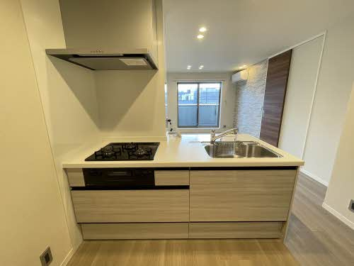 熊本市中央区坪井５丁目の賃貸マンションのキッチン